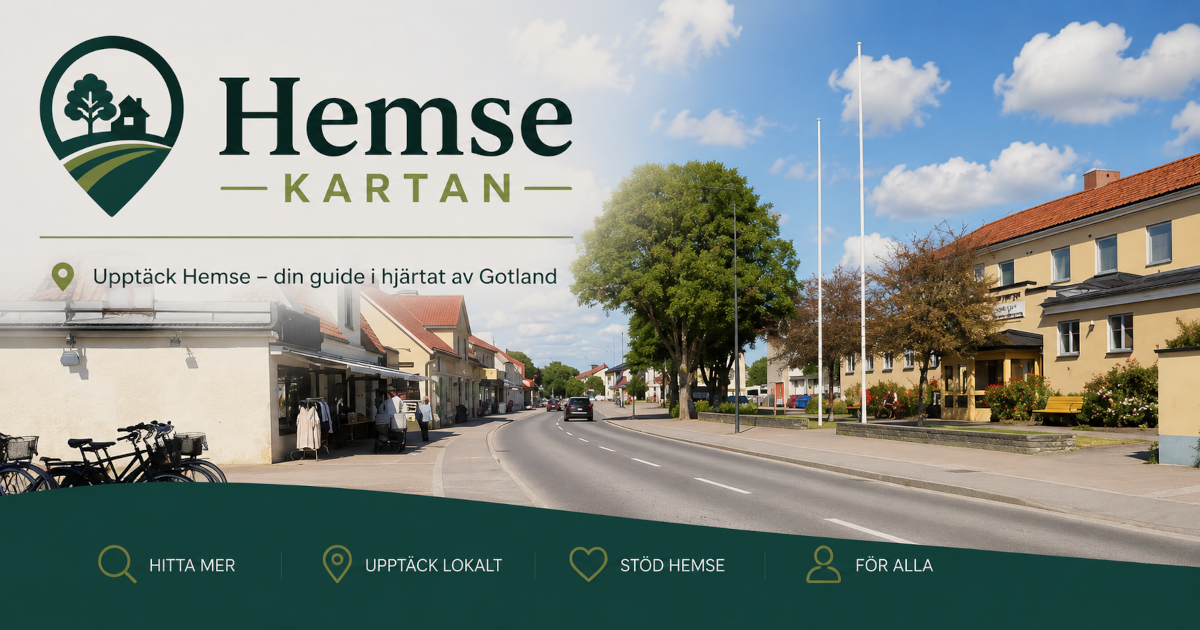 Hemse-kartan – digital karta över Hemse på Gotland